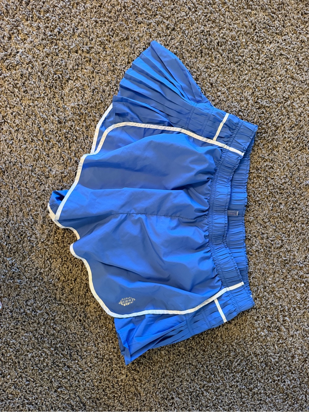 FP Movement by Free People Blue Athletic Shorts with White Trim